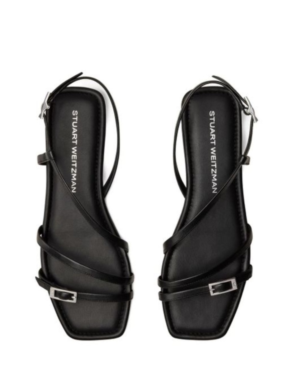Stuart Weitzman Georgie Sandals Black 38.5/8.5
